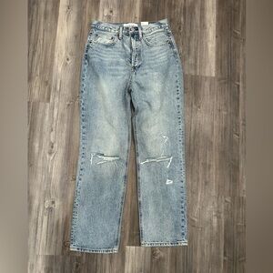 Denim Forum The Joni High Rise Loose, Sz 26W And 29L